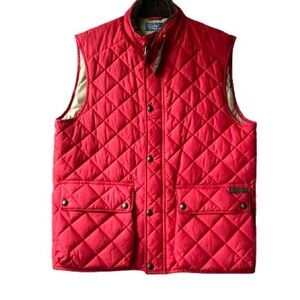 Polo Ralph Lauren Men's Red Quilted Vest